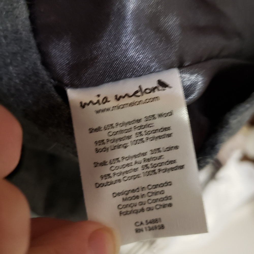 Mia Melon medium gray wool blend sleeveless pleated A-line mini dress - Picture 8 of 14